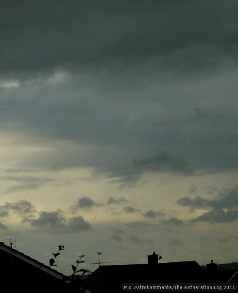 Stormy sky following a long dry period