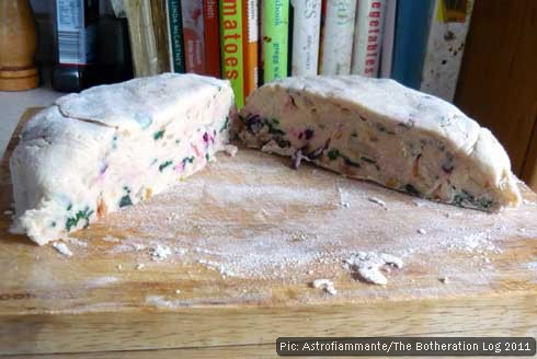 Dough on a floured board