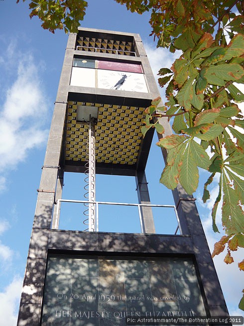 Clock tower in Stevenage town centre