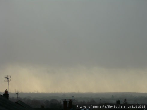 Cloud lifting after rain