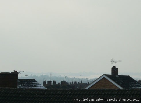 A view of chimney pots