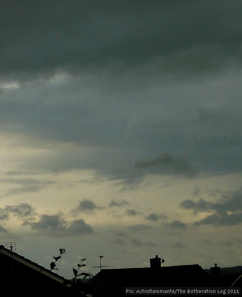 Stormy sky following a long dry period
